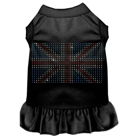 Rhinestone British Flag Dress Black Xxxl (20)