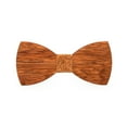 thumbnail image 3 of GENEMA Men High Quality Wooden Bow Ties Classic Business Butterfly Solid Wood Bow Tie, 3 of 15