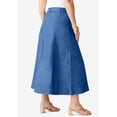 thumbnail image 3 of Roaman's Women's Plus Size Petite Plus Size Classic Stretch A Line Maxi Skirt, 3 of 5