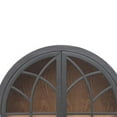 thumbnail image 2 of Veria Curio Wine Bar Cabinet, 2 Glass Arch Doors, Matte Black 71 Inch, 2 of 5