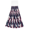 thumbnail image 7 of Haosy 2 Pack Kitchen Wash Cloths with Hanging Loops Absorbent Absorbent Quick Drying Hand Towels, Navy Blue Burgundy Houndstooth, 7 of 7