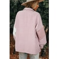 thumbnail image 2 of Women's Pink Color Block Houndstooth Loose Shacket | [ZhiHiMeRi] | (US 20-22)2XL, 2 of 5