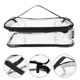 thumbnail image 3 of BRIGHTFUFU Bolsa de mano de mano Bolsa de picnic transparente de picnic Magno de almacenamiento de maquillaje para al aire libre, 3 of 8