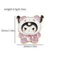 thumbnail image 4 of Lindo Sanrio Esmalte Pin Kawaii Conejo Gato Broche Kuromi Mymelody Pins HelloKitty Solapa Insignia Joyería Regalos Para Niños, 4 of 4