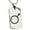 Silver, variant on Stainless Steel Solar System Planetary Mars Engraved Dog Tag Pendant Necklace