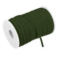 thumbnail image 1 of Plano Elástico Banda para Coser 1/8"(3mm)x109 Yardas Ejército Verde Trenzado Estiramiento Correa Cordón Rollo para Pelucas Artesanías Bricolaje, 1 of 5