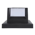 thumbnail image 3 of Luz solar para poste de cerca cuadrada para exteriores, iluminación LED para paisajismo, para jardín, patio, cerca, luz de dos colores, color negro, 3 of 14