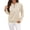 Beige, variant on Women's Half Zip Tops Crew Neck Long Sleeve Texture Pullover Fall Winter Fashion Casual Sweatshirts Loose Fit (XL, Army Green)