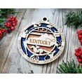 thumbnail image 2 of The Cabin Woodworker - Baltic Birch Wood - Kentucky State Ornament - Holo Cut Backing, 2 of 4