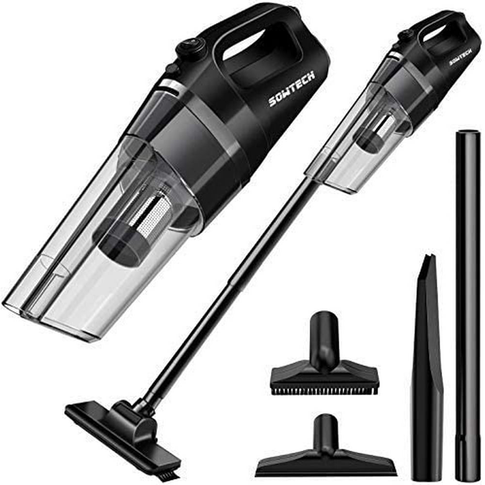 SOWTECH Cordless Vacuum Cleaner, Rechargeable Cyclonic Suction Stick