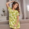 thumbnail image 3 of Haiem Easter Bunny Print Women’s Short-sleeved Nightdress – Comfortable and Loose-Fit Sleepwear, Soft Cotton Sleep Shirt for Relaxing, Casual Nightdress, 3 of 6