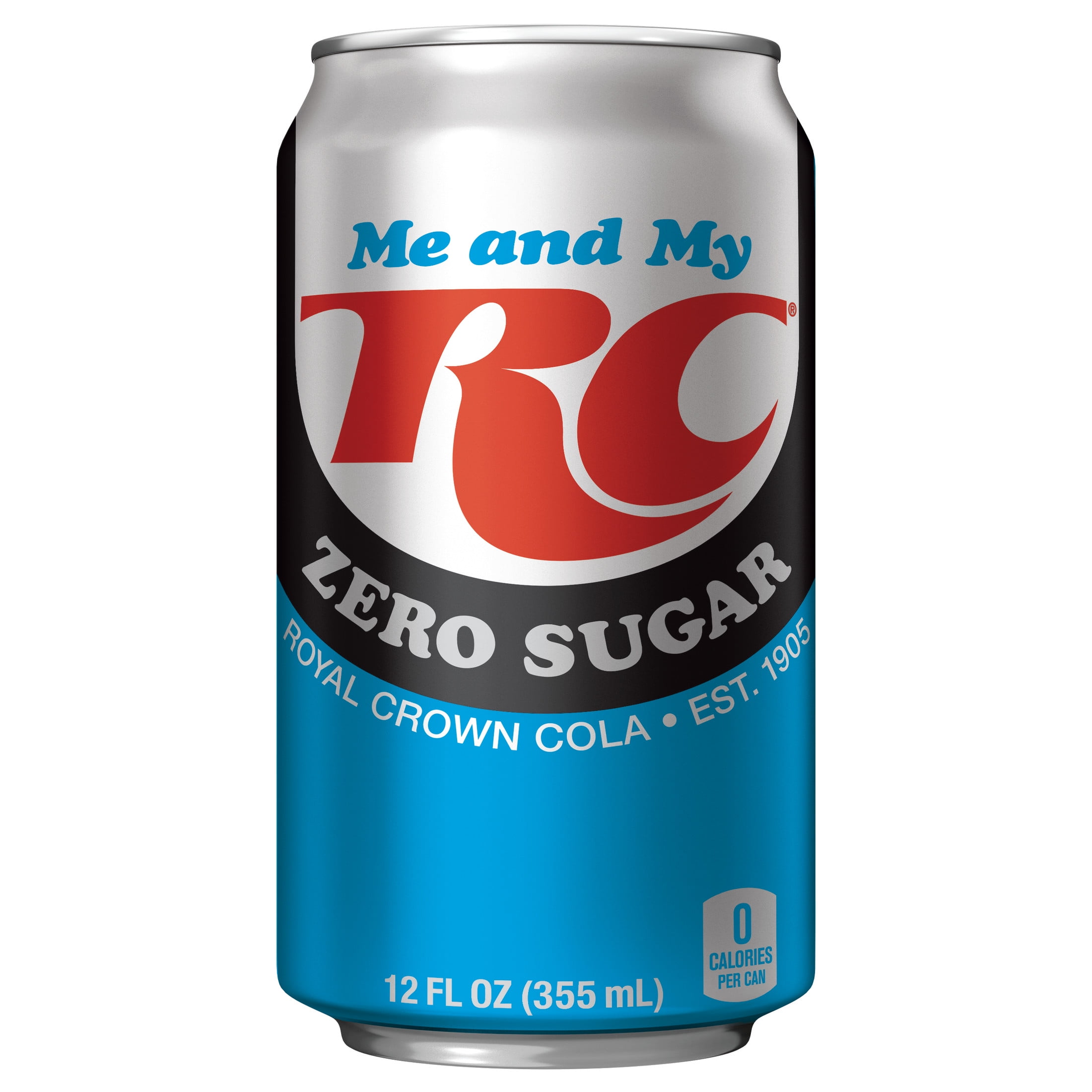 RC Cola Zero Sugar Soda Pop, 12 fl oz, 12 Pack Cans