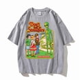 thumbnail image 5 of Don’T Talk To Strangers Print T-Shirt Street Breathable Alien Tshirt Fashion Loose Tees High Quality Cotton Clothes Men Women, 5 of 9