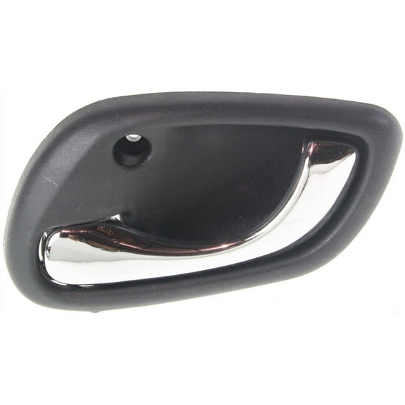 Interior Door Handle Compatible with 1999-2005 Suzuki Grand Vitara Front or Rear, Driver Side Sedan Gray bezel with chrome lever