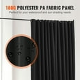thumbnail image 5 of VEVOR Room Divider, Portable Panel Room Divider with Wheels Curtain Divider Stand, Freestanding Room Divider Privacy Screen for Office, Bedroom, Dining Room, Study, Black, 5 of 8