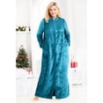 thumbnail image 4 of Dreams & Co. Plus Size Plush Zip-Front Robe, 4 of 6