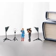 thumbnail image 3 of 5 uds. Pintado 1:64 modelo de fotógrafo de arena de gente pequeña Diorama anfitrión femenino luces de fotografía suministros de dec Azul, 3 of 8