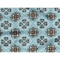 thumbnail image 5 of oneOone Rayon Baby Blue Fabric Floral & Tiles Moroccan Sewing Craft Projects Fabric Prints By Yard 56 Inch Wide, 5 of 5