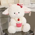 thumbnail image 3 of Soft Plush Lamb Stuffed Animal - Cute Fluffy Sheep Plush Toy, Adorable Lamb Doll for Easter Gift, Durable Plush Toy for Holiday Birthday Gift, Wedding Favor & Home Decor Accent Play, 9.84in, A, 3 of 9