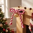 thumbnail image 5 of Christmas Bell Bow Ornaments 10 Piece Set, Festive Hanging Decorations for Tree, Wreath, Garland, Door, Mantel, Party Favors & Holiday Display, Coordinated Seasonal Ornament Collection, 5 of 7