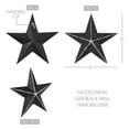thumbnail image 6 of VHC Brands Patriotic Faceted Metal Star Black Wall Hanging 8x8, Independence Day Decor, American Star Design, Distressed Appearance Metal Wall Hanging, Star Shape, Country, Charcoal Black, 6 of 6