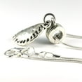 thumbnail image 6 of Pierogi Necklace | Dumpling Necklace a Food Jewelry Necklace on a 22 inch Silver Plated Snake Chain a Great Complement to your Pierogi Maker or Dumpling Mold Dumpling Maker Set helps make Polish Food, 6 of 8