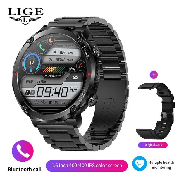 LIGE-reloj inteligente deportivo para hombre, pulsera con batería de 600mAh, Bluetooth, llamadas, pantalla HD de 2023 pulgadas, nuevo, 1,6 xuanjing unisex