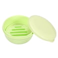 thumbnail image 3 of Uxcell Travel Soap Container 2 Pack Round Soap Holder Travel Case Box Green, 3 of 5