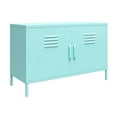 thumbnail image 3 of Novogratz Cache 2 Door Wide Metal Locker Accent Storage Cabinet, Yellow, 3 of 8