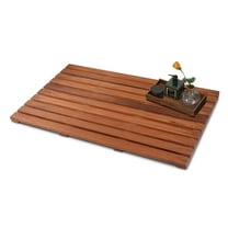 32 x 18 Inch Teak Shower Mat for Bathroom,Wood Bathroom Mat