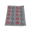 thumbnail image 1 of 10PCS/Set No Smoking In This Vehicle Stickers Signs Vinyl Warning Mark Safety Decal Cars Taxi Auto Styling, 1 of 7