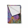 thumbnail image 2 of Psychedelic Soft Flannel Fleece Throw Blanket, Sixties Grunge Marigold Blossom Watercolor Effect Fantasy Garden Art Design, Cozy Plush for Indoor and Outdoor Use, 50" x 70", Multicolor, by Ambesonne, 2 of 6