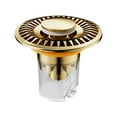 thumbnail image 2 of Tapón Antifugas para Lavabo Hht241112001 | Tapón de Presión para Fregadero con Núcleo de Rebote de Acero Inoxidable y Cobre | Tapón de Drenaje Antidesbordamiento con Filtro de Malla Antiolores E Inse, 2 of 6