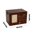 thumbnail image 3 of JingChun Clearance Under $2.00 Pet Coffin with Photo Frame fors and s Funeral Supplies Solid Wood Pet Urn Body Storage Memorial 16x11x11cm, 3 of 6