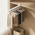 thumbnail image 6 of Sliding Pants Rack Closet Organizer Pull Out Trouser Rack Wardrobe Storage Rack for Pants Jeans Ties Scarves Space Saving Closet Organizer, 6 of 6