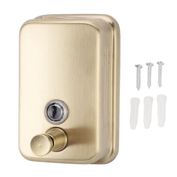 BIMZUC 500 ml Stainless Steel Wall‑Mount Soap Dispenser – Manual Leak‑Proof Design for Hotels & Homes