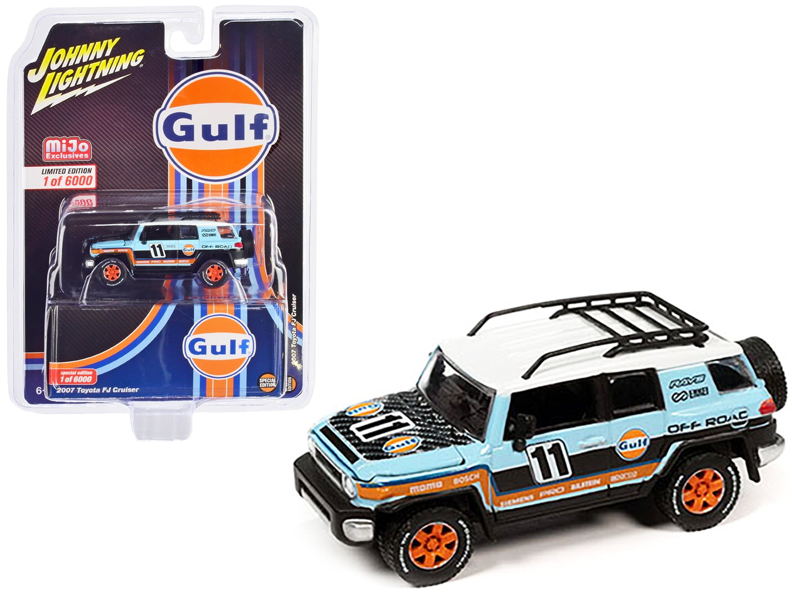 Modèle Réduit Toyota Land Cruiser 1980 1:64 - Johnny Lightning Gulf - Neuf