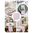 thumbnail image 3 of Pink Stripe Cloth Napkins Set of 8 Reusable Dinner Napkins, Modern Simple Geometric White Striped Cocktail Napkin Washable Table Napkins for Wedding/Holiday Party/Baby Shower 20"x20", 3 of 7