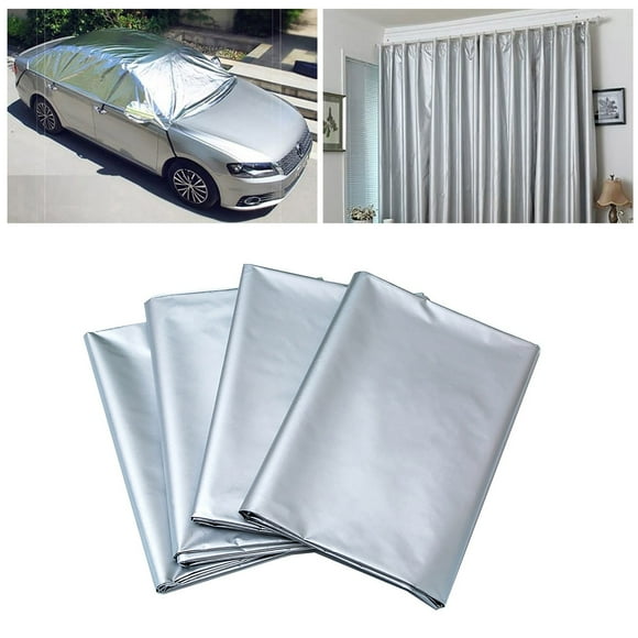 Clearance!Ymkly Thermal Insulated Blackout Curtain Liner, Blackout Drapery Shade Fabric Silver, Shading Light Waterproof Sunshade Cloth for 84" inch Window Panel
