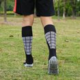 thumbnail image 3 of Meterk Slip Sport Knee High Socks Athletic Socks for Mens and Women Running Training Football, 3 of 7