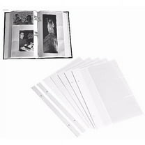 Pioneer 13.5" x 9.25" Photo Album Refill Pages for BP-200 Photo Album, Holds 4" x 6" Photos (5 Pack)