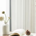 thumbnail image 5 of 2 Panels Linen Curtains Set for Living Room Bedroom, Light Filtering Textured Soft Window Curtain, Airy Soft Rod Pocket Elegant Drapes, 5 of 6
