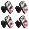 thumbnail image 2 of 4 Pcs Square Cabinet Handle Cupboard Knob Drawer Pulls Handle Tropical Stripe Floral Drawer Knobs with Screws Furniture Decoration, 2 of 7