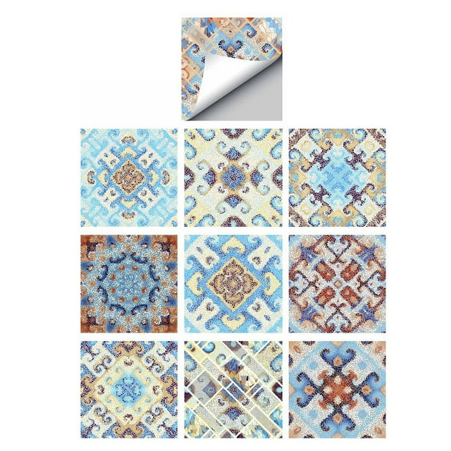 Vinilo adhesivo para puerta de , autoadhesivo, mural, papel de pared para , 10 paneles Tipo H