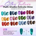 thumbnail image 2 of modelones 12Pcs 15ML Cat Eye Gel Nail Polish Set, Same Color Same Bottle Summer Green Blue Yellow Pink Red Purple Cateye Gel Polish Set with Magnet Sparkle Series Hema-free Gel Polish Kit Nail Art, 2 of 9