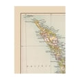 thumbnail image 3 of Historic Map - North Island New Zealand - Bartholomew 1892 - 23 x 30.36 - Vintage Wall Art, 3 of 5
