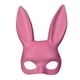 thumbnail image 1 of Disfraz de máscara de conejito para mujer Media máscara de conejo negro para Halloween Accesorio de mascarada de Pascua brillar Juguete, 1 of 5