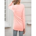 thumbnail image 5 of Long Sleeve Shirts for Women Business Casual Tops Fall Fashion Clothes Workout Plus Size Teacher School Outfits 2025,L,Pink, 5 of 6