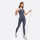 thumbnail image 4 of Chaleco de yoga de cuello redondo de verano con almohadilla para el pecho, ropa interior deportiva ajustada elástica a prueba de golpes para mujer, 4 of 6