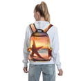 thumbnail image 5 of Yiaed Starfish Sunset Sea Beach Print Lightweight Backpack Travel Backpacks Hiking Daypack for Women Men, 5 of 5